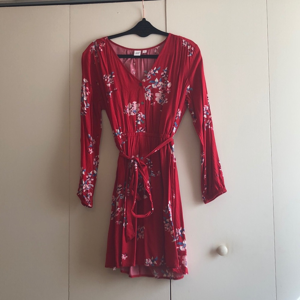Long sleeve floral dress